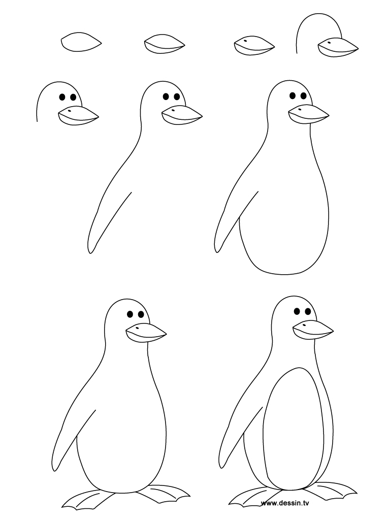 Penguin Drawing Images at GetDrawings | Free download