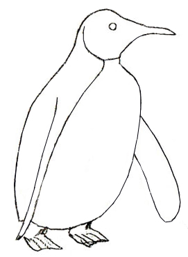 Penguin Drawing Outline at GetDrawings | Free download