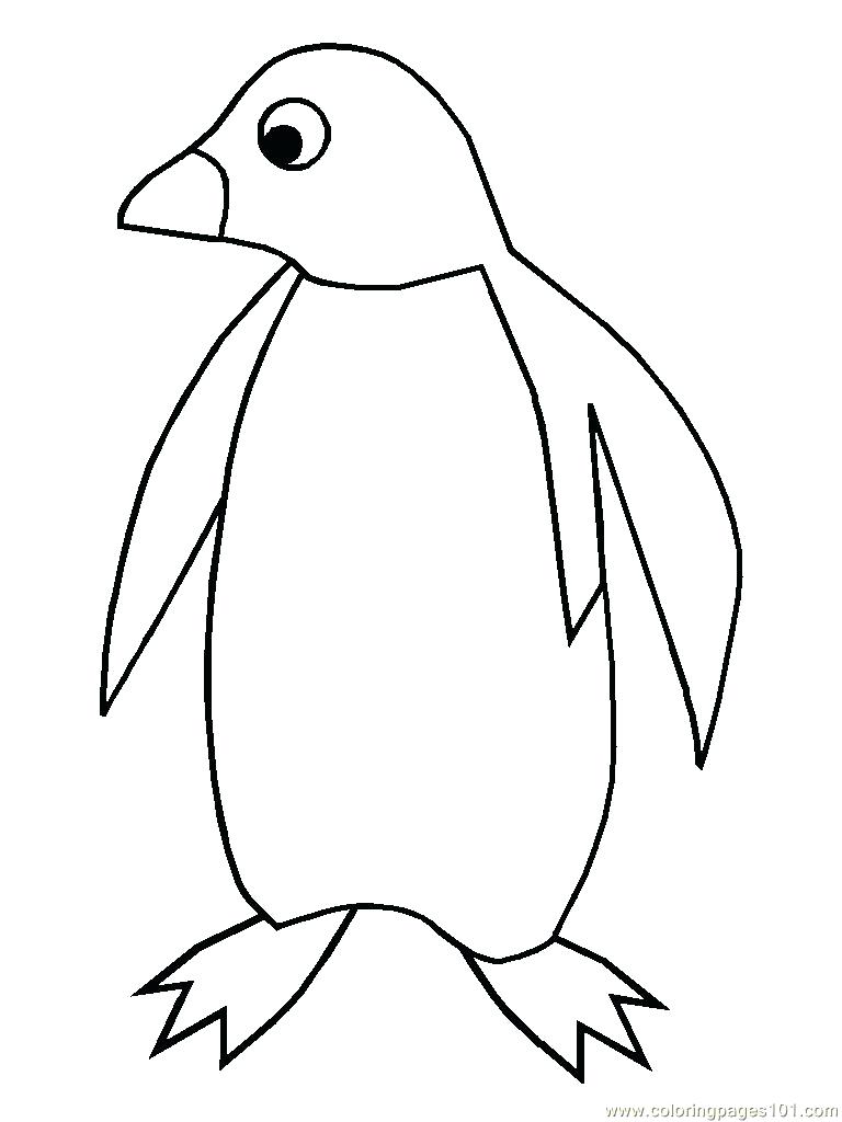 768x1024 Coloring Pages Penguins. Amazing Baby Penguin Coloring Page