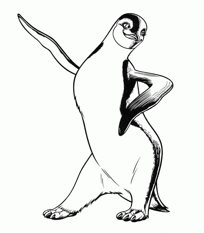 700x800 Printable Penguin Coloring Pages Me