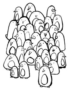 236x297 Penguin Line Drawing Clean Lines Penguins