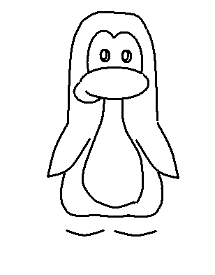 308x393 How To Draw Penguins Step By Step Krissy0000's Club Penguin Drawings