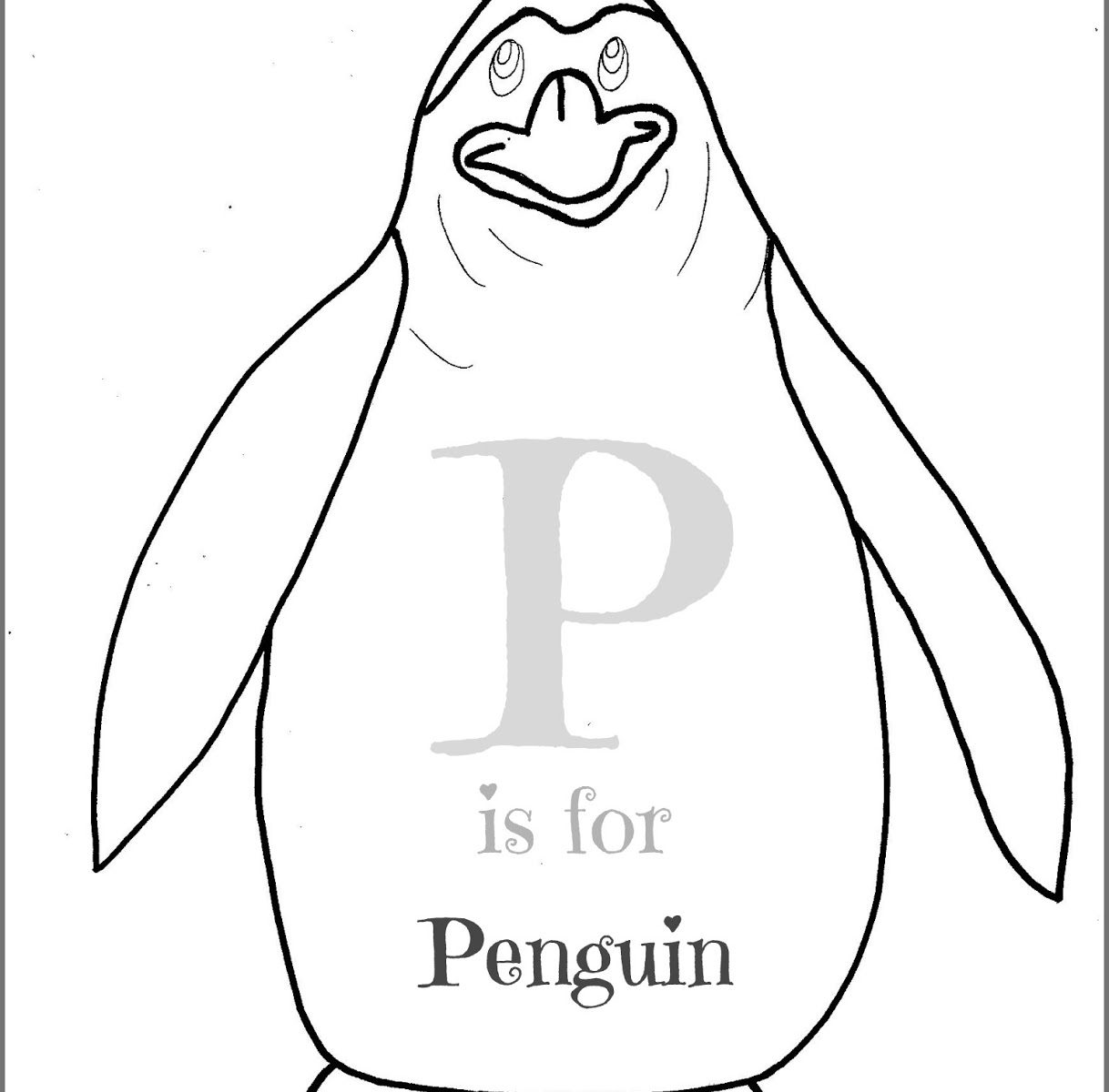 1218x1200 Letter P Alphabet Coloring Pages For Kids Printables Learning