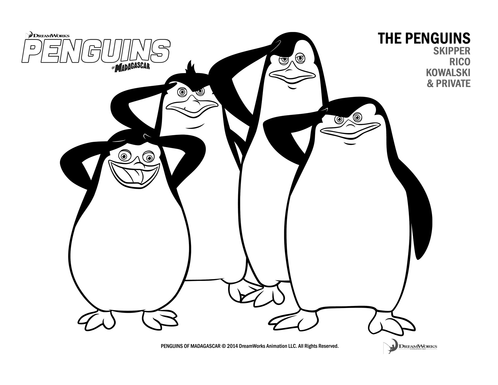 1650x1275 Penguin Coloring Pages Print Color Craft
