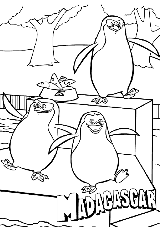 530x750 Penguins Of Madagascar Coloring Color Area