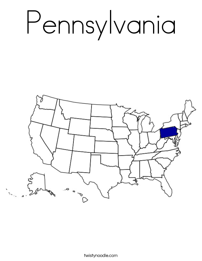 685x886 Pennsylvania Coloring Pages