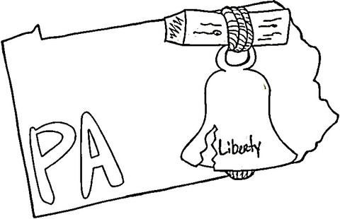 480x310 Pennsylvania Map Coloring Page Free Printable Coloring Pages