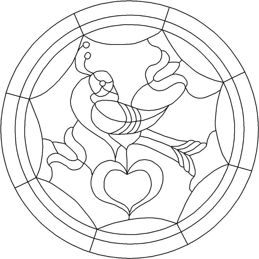 857x857 Single Distelfink Pattern