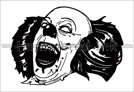 466x321 Pennywise The Clown Die Cut Vinyl Car Decal Window Sticker Amazon