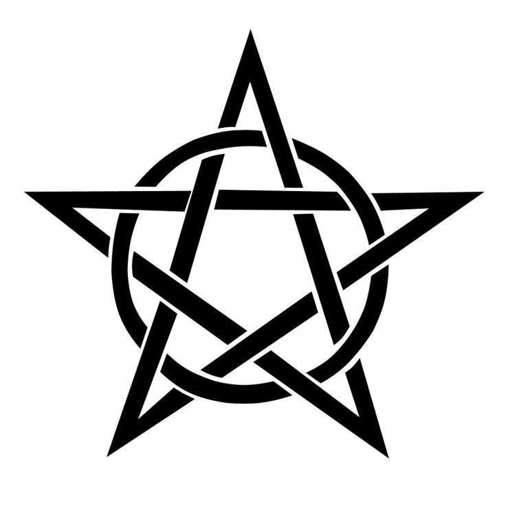 736x736 Circle And Pentagram Star Tattoo Design