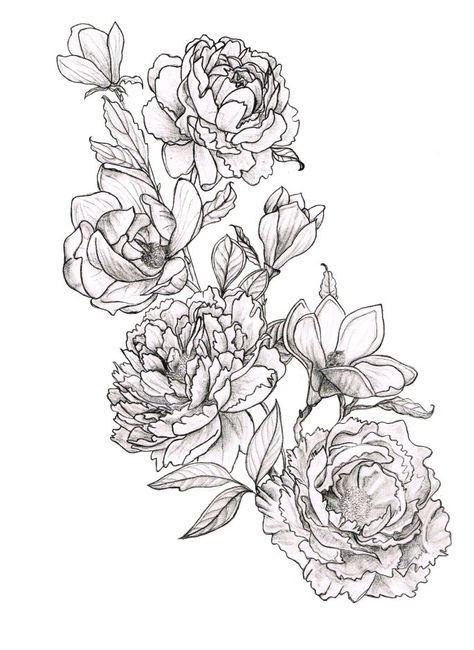 474x650 Peonies Magnolias Tatoo Magnolia, Peony