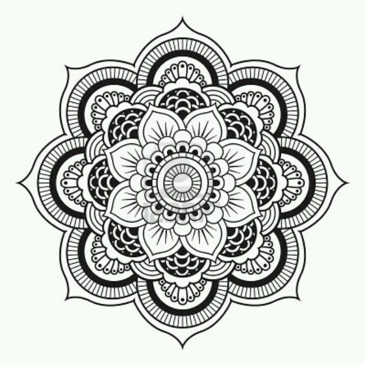 720x720 Brilliant Ideas Of Printable Mandala Flower Tattoo Drawing