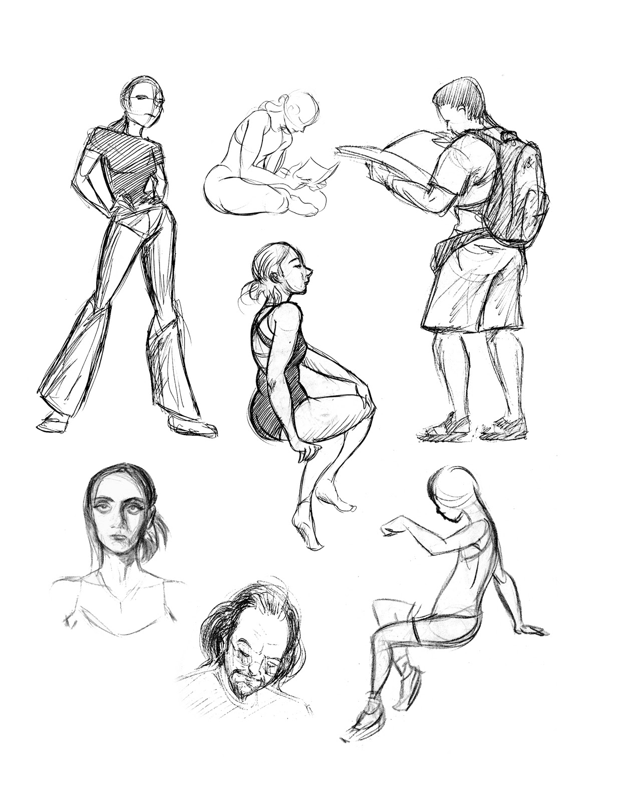 1236x1600 Louie's Place People Drawings