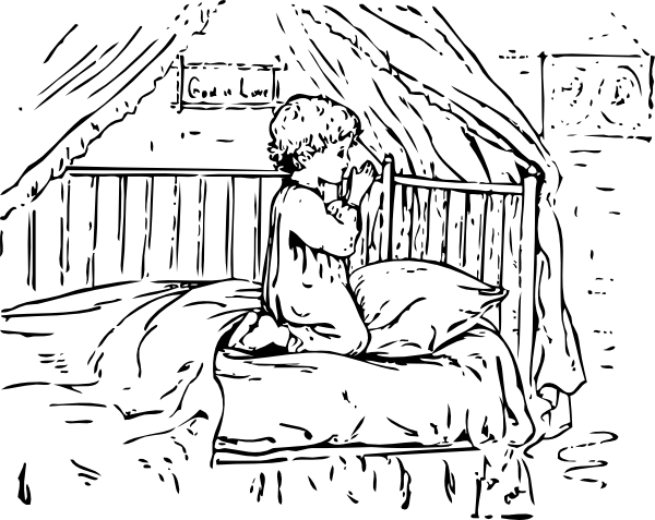 600x477 Praying Clip Art Free Vector 4vector