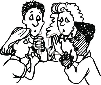 350x295 Royalty Free Clipart Image Black And White People Praying