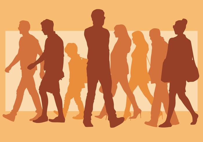 700x490 Walking People Silhouette