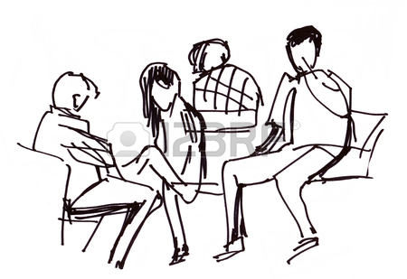 450x309 Instant Sketch, People In Airport,waiting Stock Photo, Picture
