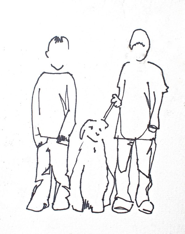 600x759 Walking The Dog