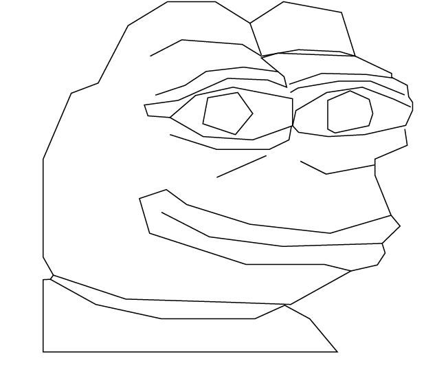 620x538 Outline Pepe Pepethefrog