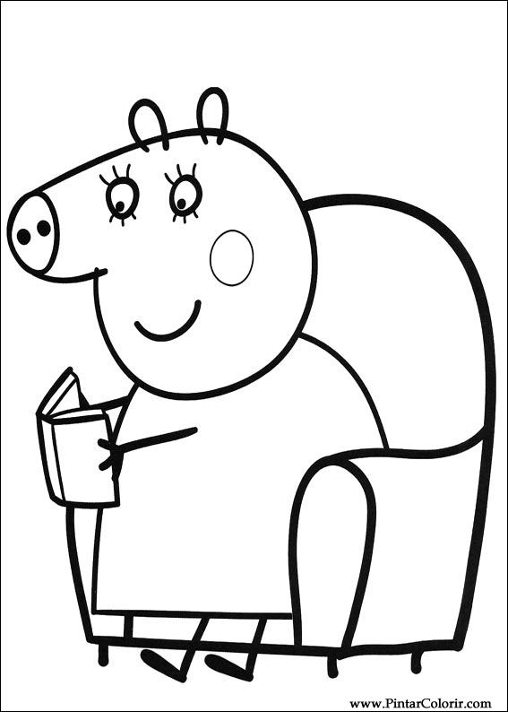 567x794 Drawings To Paint Amp Colour Peppa Pig