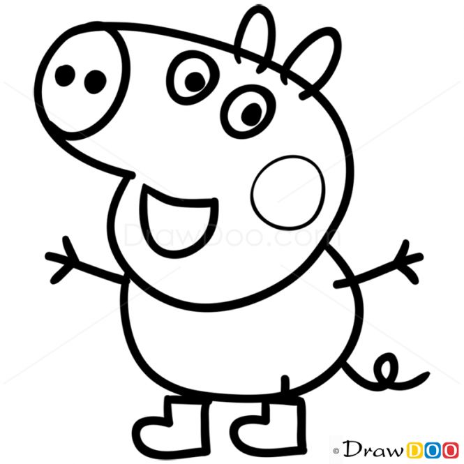 Peppa Pig Drawing at GetDrawings | Free download