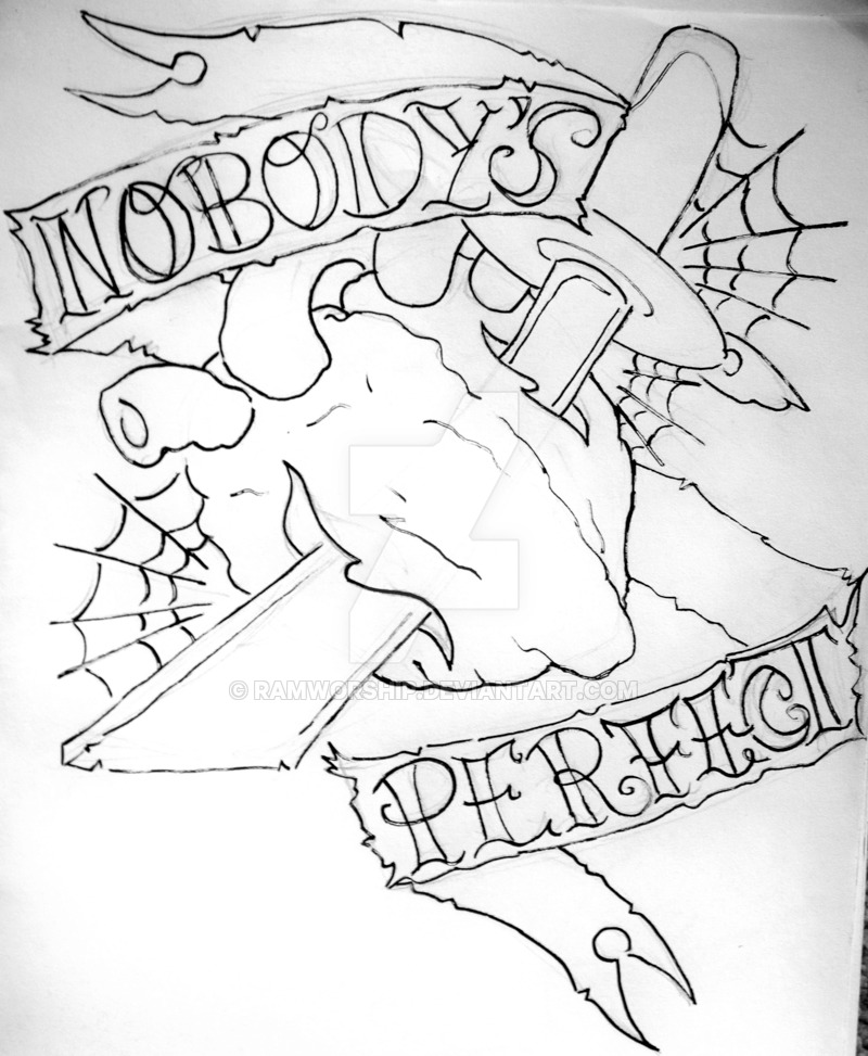 800x973 Nobodys Perfect Tattoo Concept By Ramworship