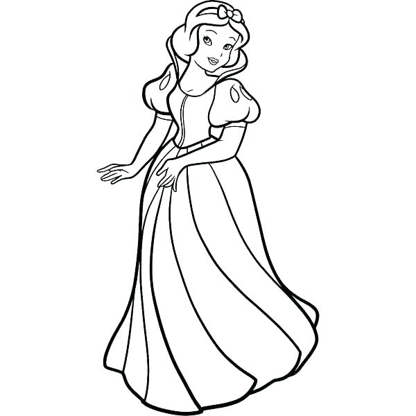 600x600 Perfect Snow White Coloring Pages Free Download Awesome Drawing