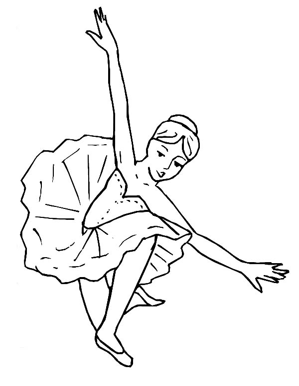 600x776 Amazing Ballerina Performance Coloring Page Color Luna