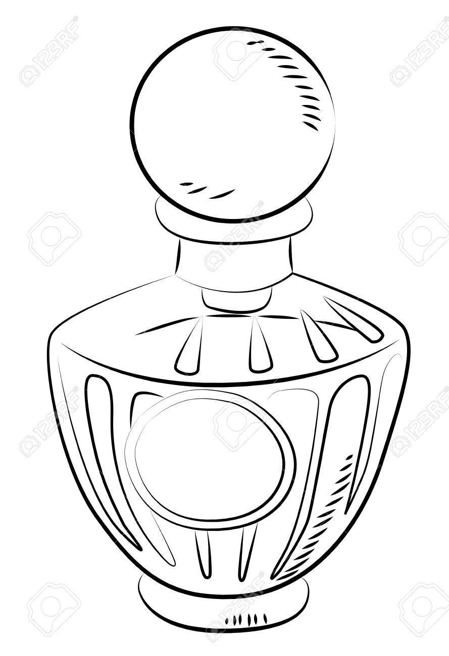 889x1300 Cartoon Image Of Perfume Bottle Royalty Free Cliparts, Vectors