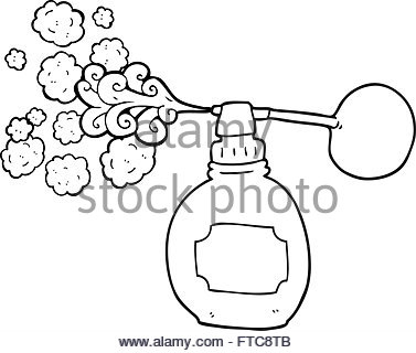 377x320 Freehand Drawn Cartoon Perfume Bottle Stock Vector Art