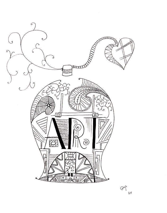 707x900 Love Art Perfume Drawing By Gracja Waniewska