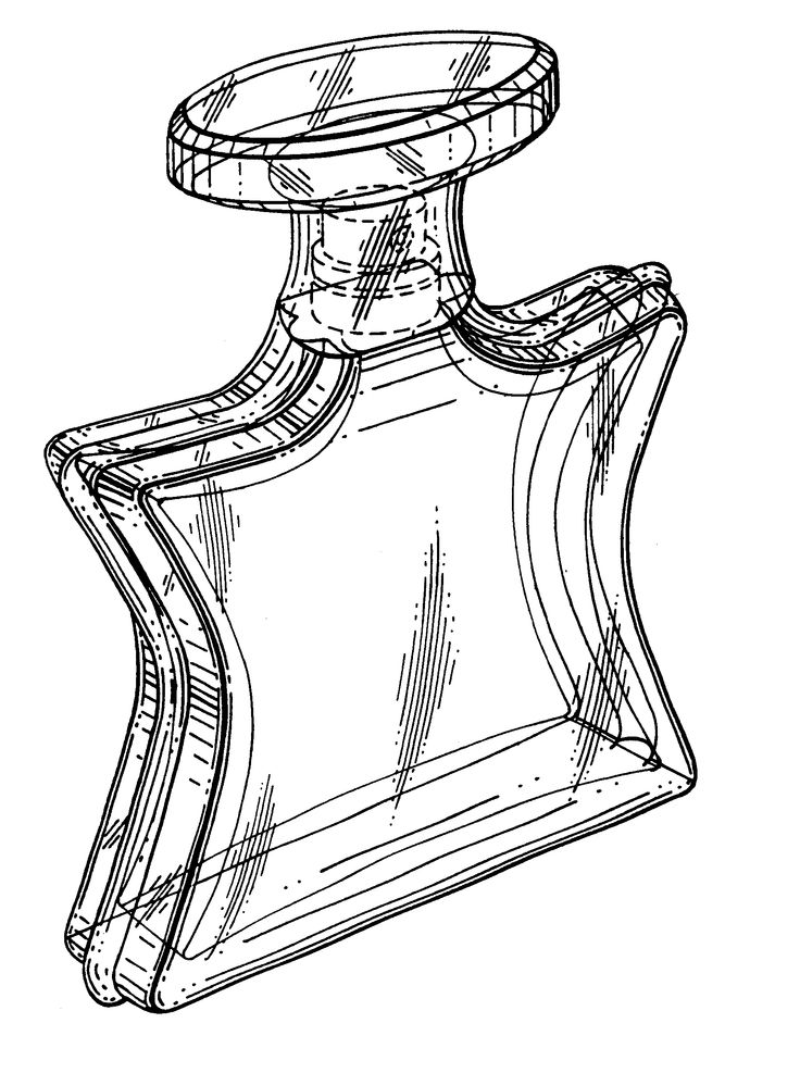 736x987 Perfume Bottle Drawing