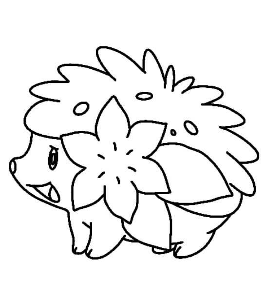 540x623 Shaymin Movie Coloring Sheets