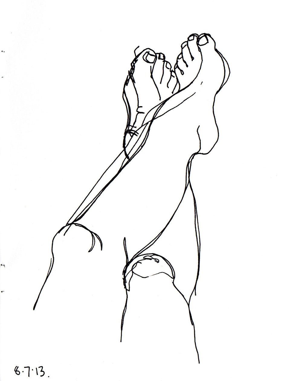 940x1264 Drawing Of Legs And A Slice Of Bread