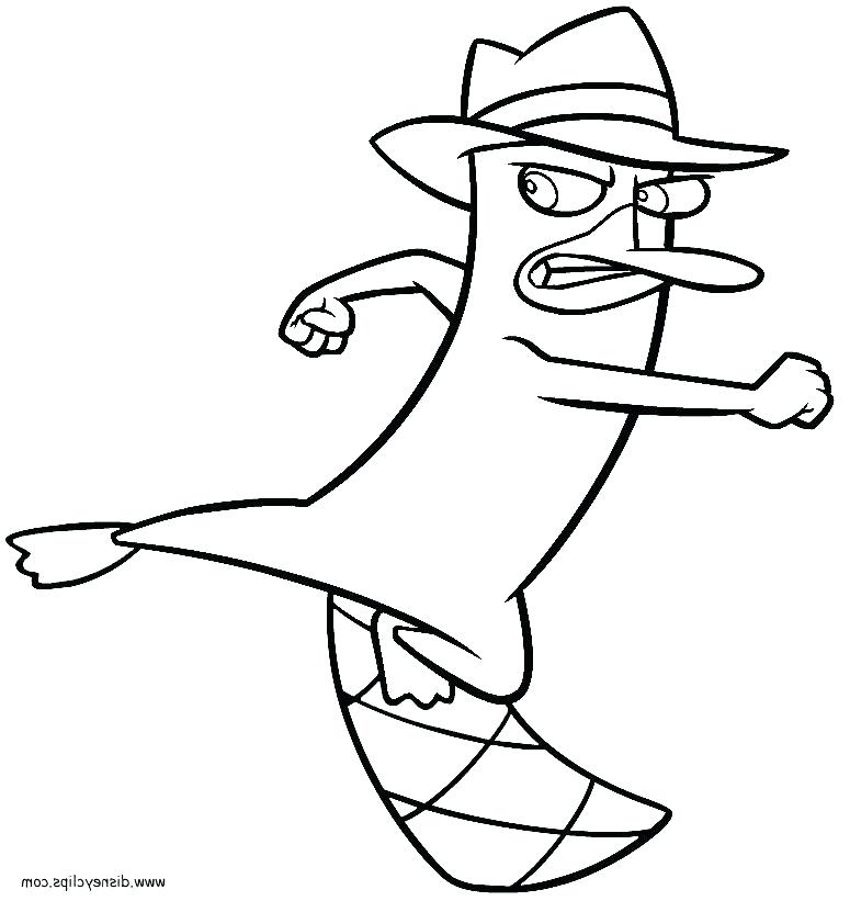 775x821 Perry The Platypus Coloring Pages And Coloring Page And Coloring