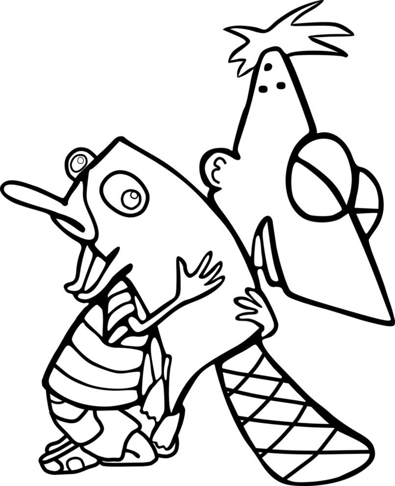 806x991 Baby Perry The Platypus Coloring Pages Coloring Pages