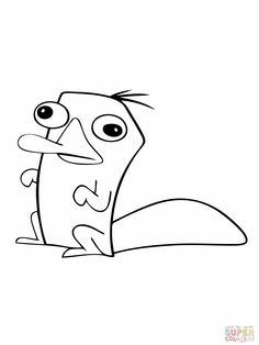 236x314 Printable Perry The Platypus Coloring Pages For Kids Cool2bkids