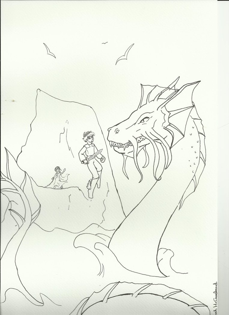 762x1048 Perseus And The Sea Monster By Snekochan