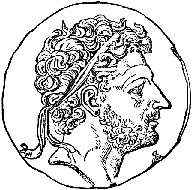640x633 Perseus Of Macedonia Coin Clipart Etc