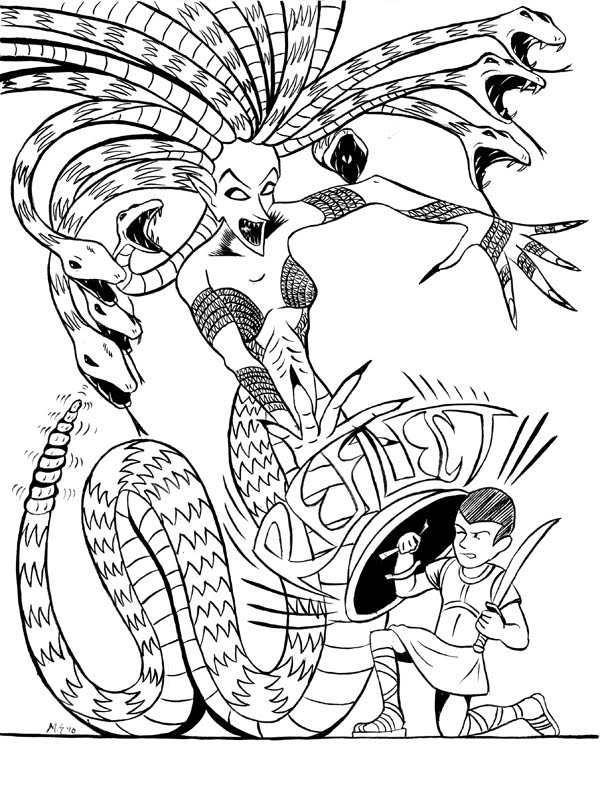 600x788 Mike Sgier More Monster Drawings