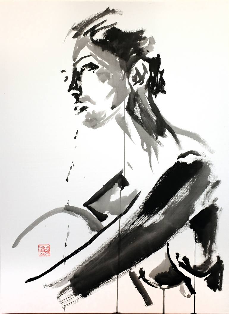 770x1058 Saatchi Art Crying Soul Painting By Pechane Sumie