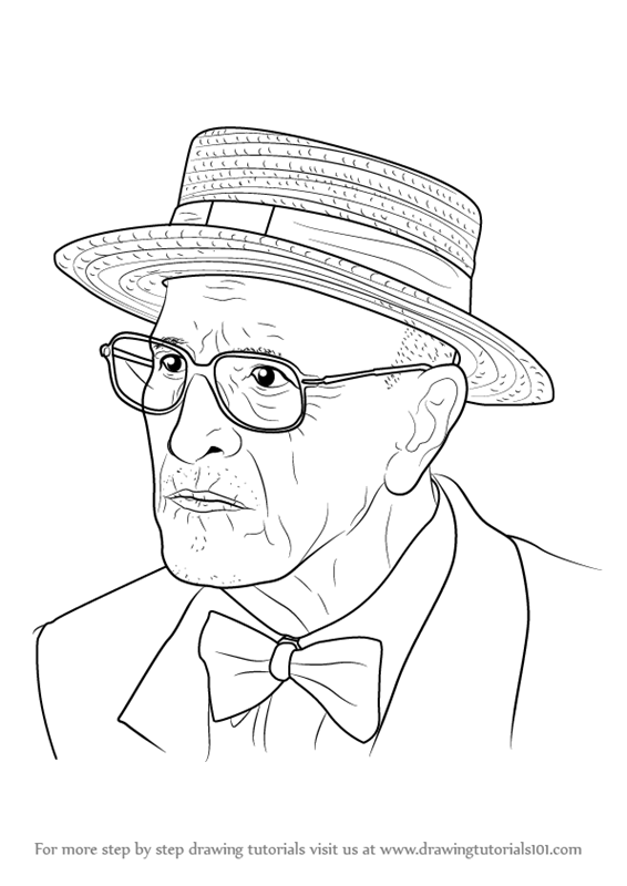 566x800 Learn How To Draw An Old Man (Other People) Step By Step Drawing