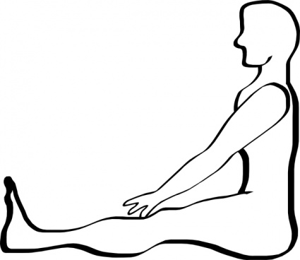 425x368 Outline People Yoga Person Human Lineart Sit Vector, Free Vector