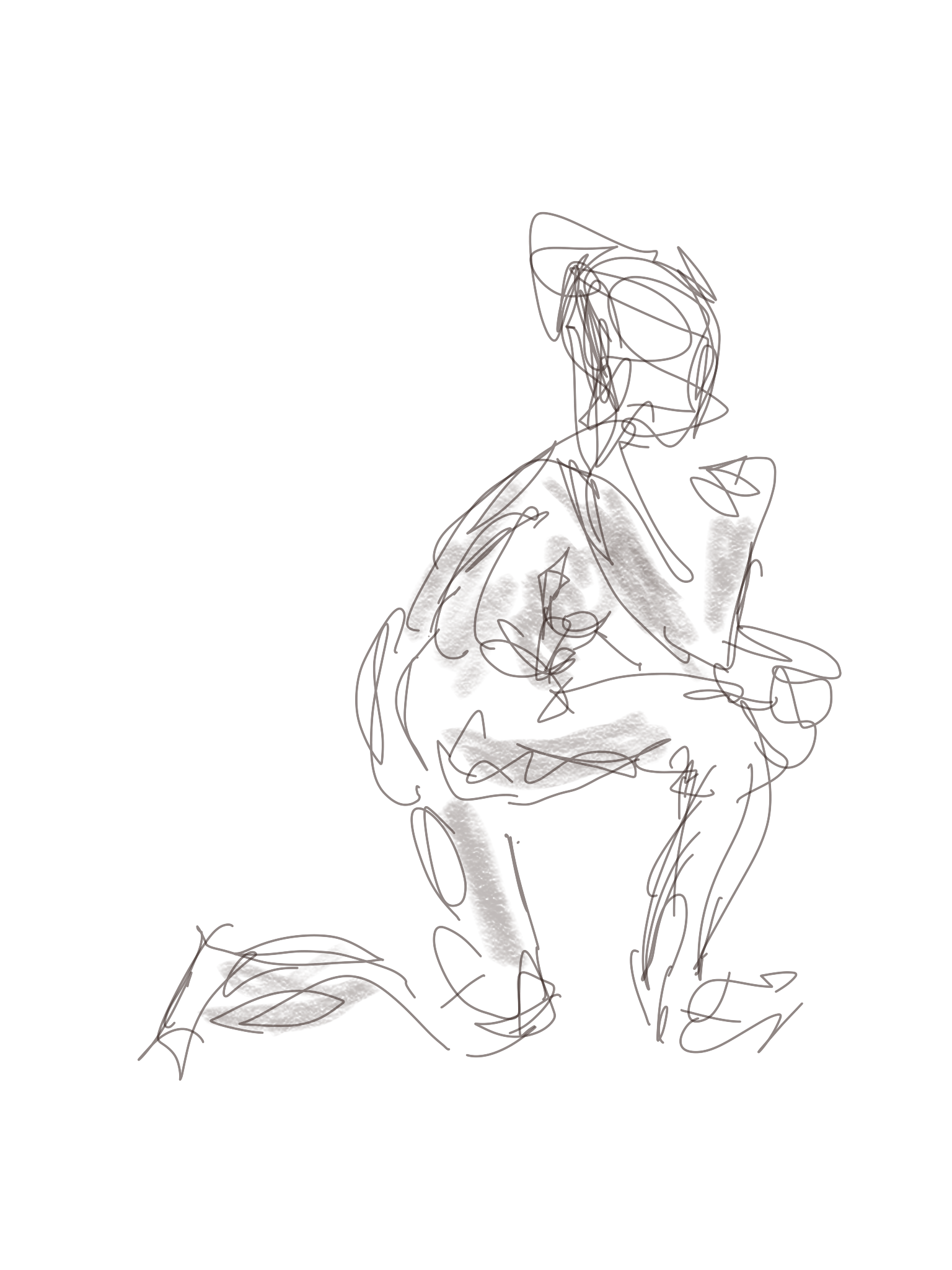 1536x2048 Charcoal Drawing Weird Wefts 2017