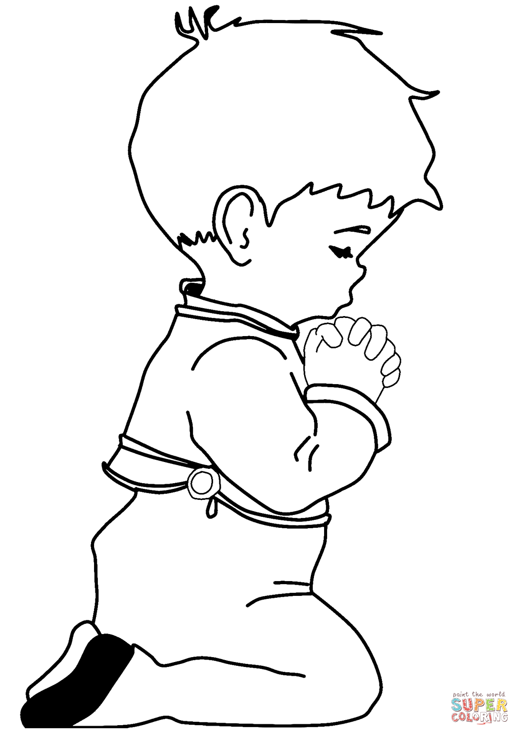 Coloring Pages Praying Family Families Lds Kids School Sunday Sheets ...