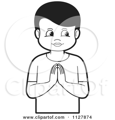 450x470 Clipart Of A Boy And Girl Praying