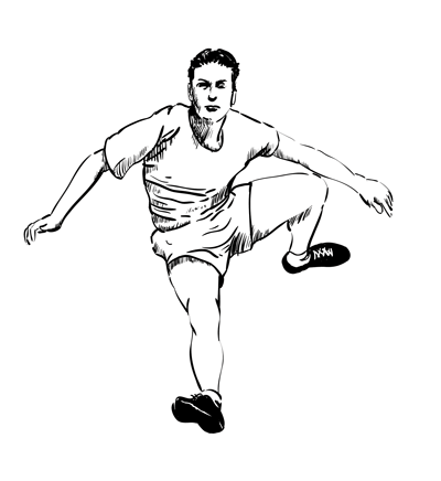 400x436 How To Draw A Man Jumping Sketchbook Challenge 34