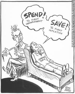 311x385 M965.199.5089 Split Personality. Drawing, Cartoon John