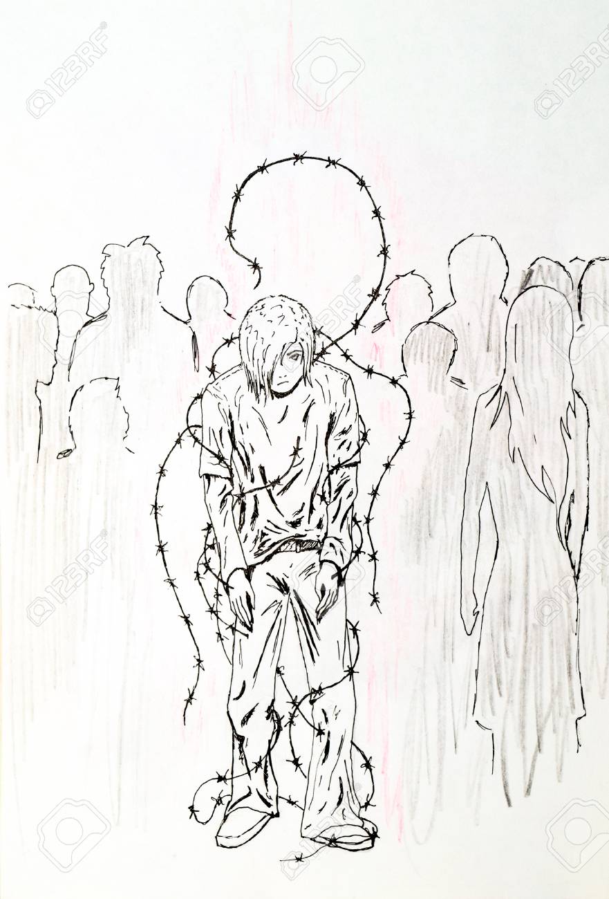 881x1300 Personality In Public Opinion Captivity. The Guy In The Barbed