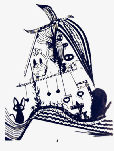 400x533 Black Sketch Drawing, Black And White, Illustration, Personality